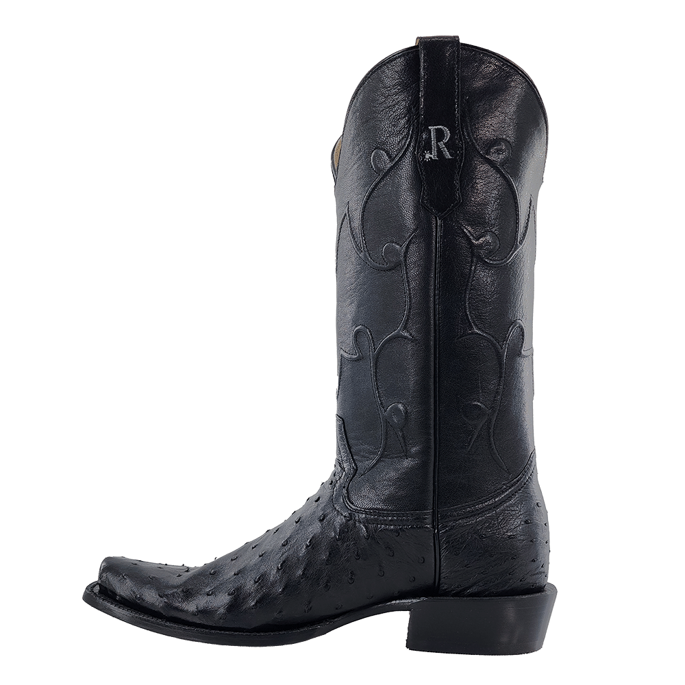 RW4000 Black Full Quill Ostrich - R Watson Boots
